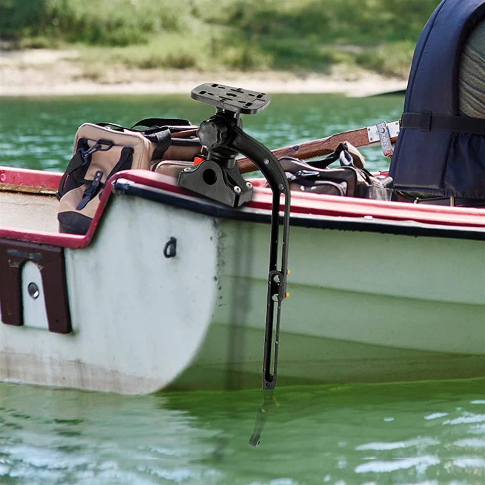 Montaje del transductor del buscador de peces para kayak